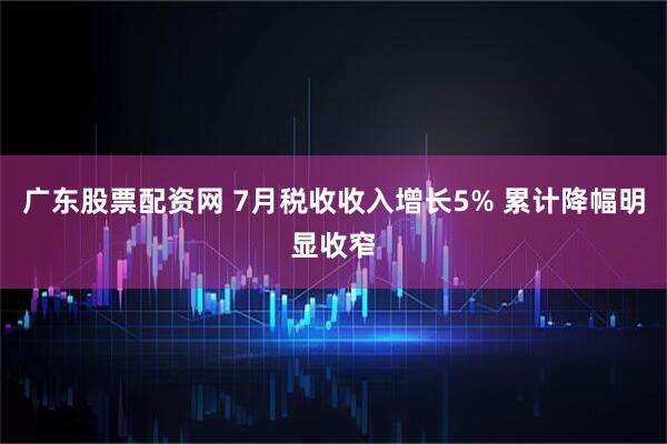 广东股票配资网 7月税收收入增长5% 累计降幅明显收窄